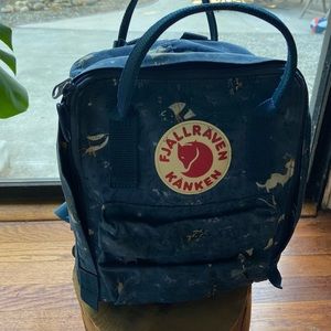 Kanken Art Mini Backpack Blue Fable